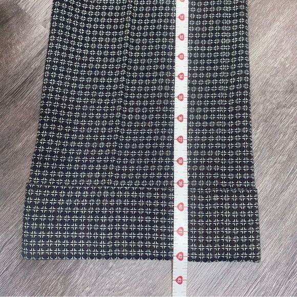 Anne Klein Size 4 Dress Pants Olive Green Geometric Print - Picture 11 of 14